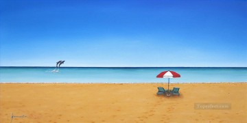 playa caribeña Pinturas al óleo